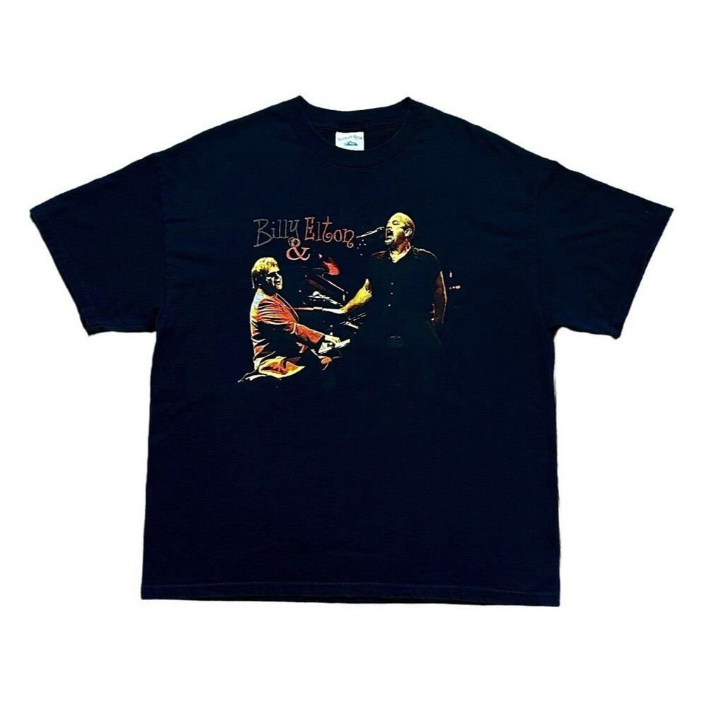 Vintage ‘03 Elton John Billy Joel Concert Tour Band T Shirt